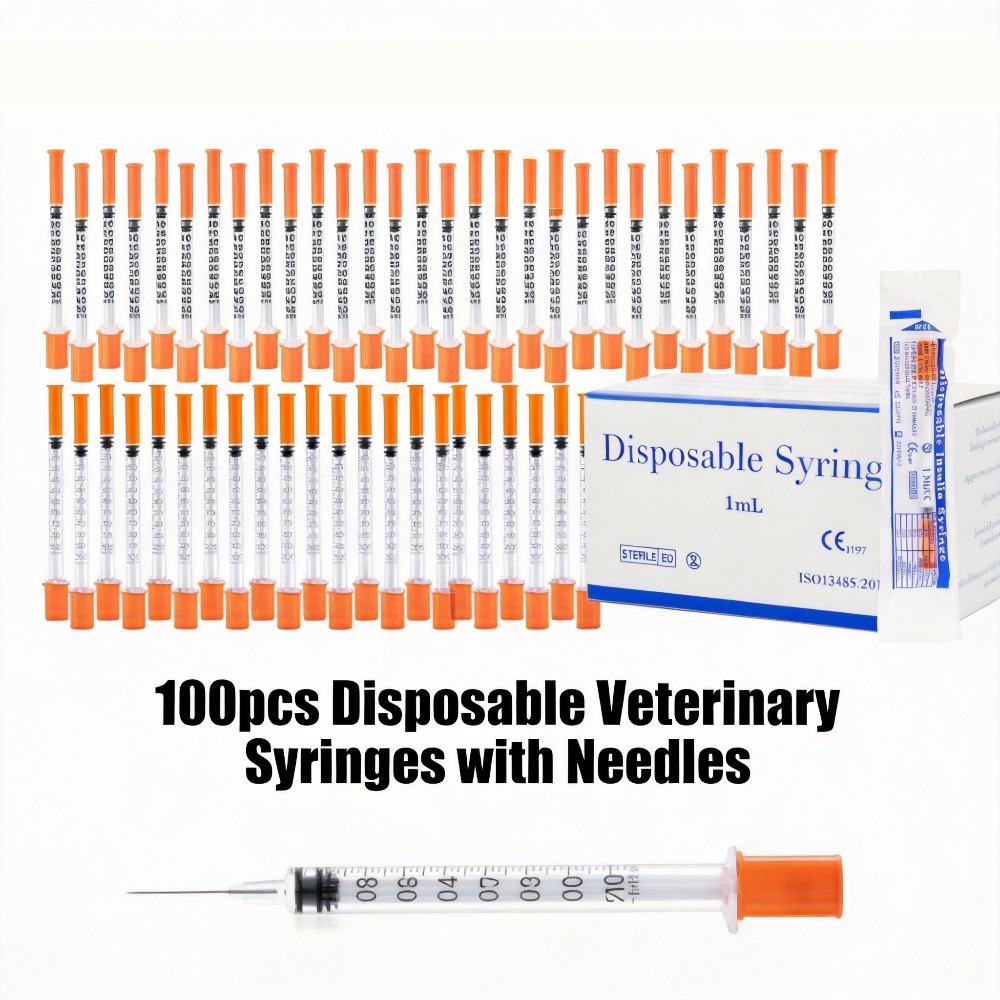 100pcs Disposable Syringe1ml 0 - огляд і ціна Pet Supplies Discount