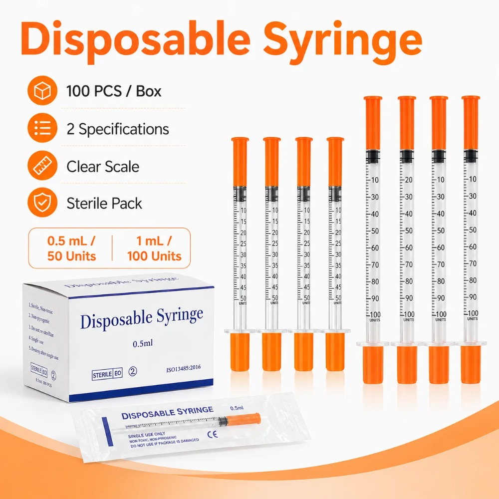 100pcs Disposable Syringe1ml 0 - огляд і ціна Pet Supplies Discount