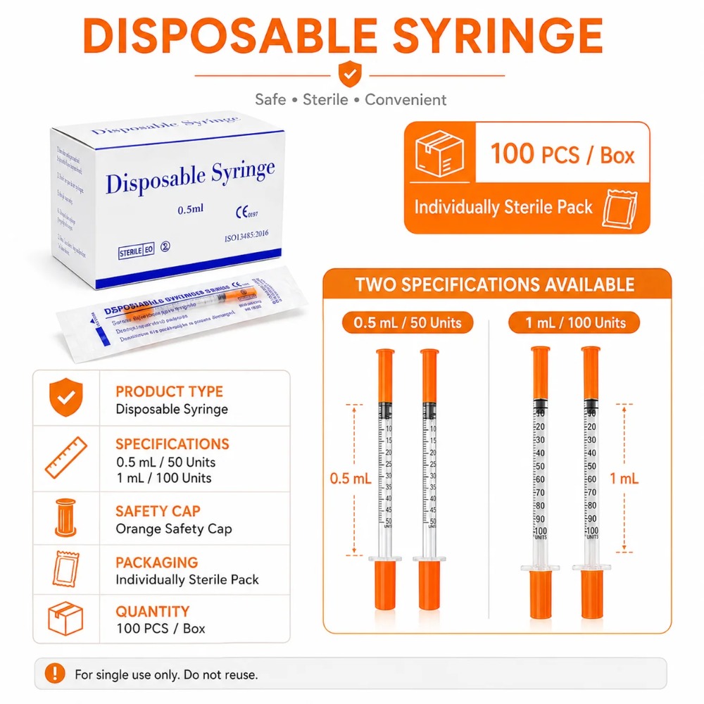 100pcs Disposable Syringe1ml 0 - огляд і ціна Pet Supplies Discount