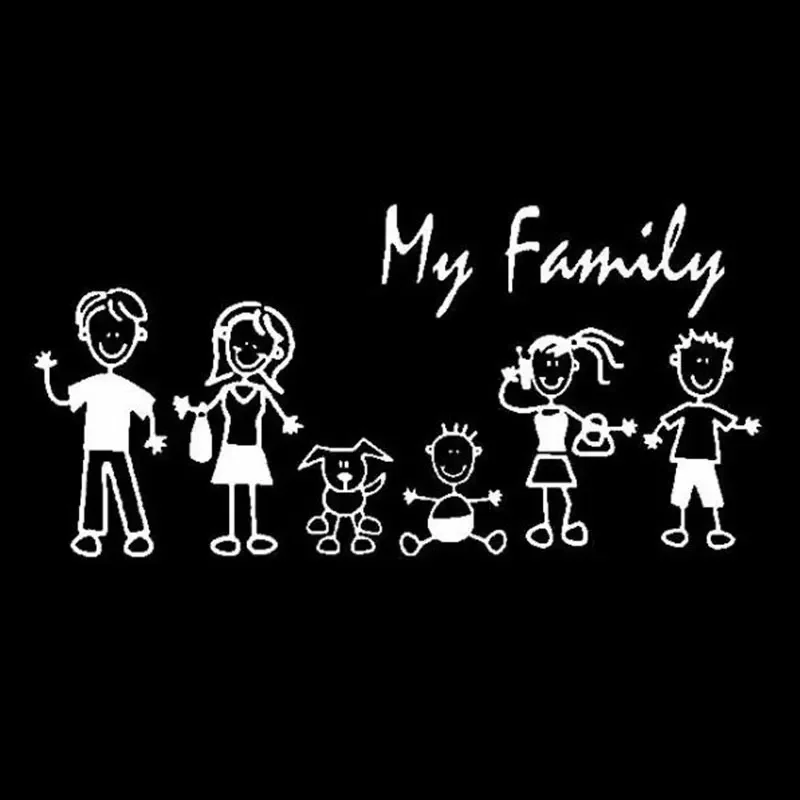 Car Sticker Family Stick Figur - огляд і ціна Pet Supplies Discount