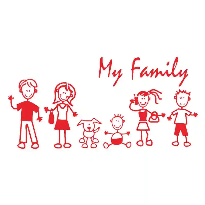 Car Sticker Family Stick Figur - огляд і ціна Pet Supplies Discount