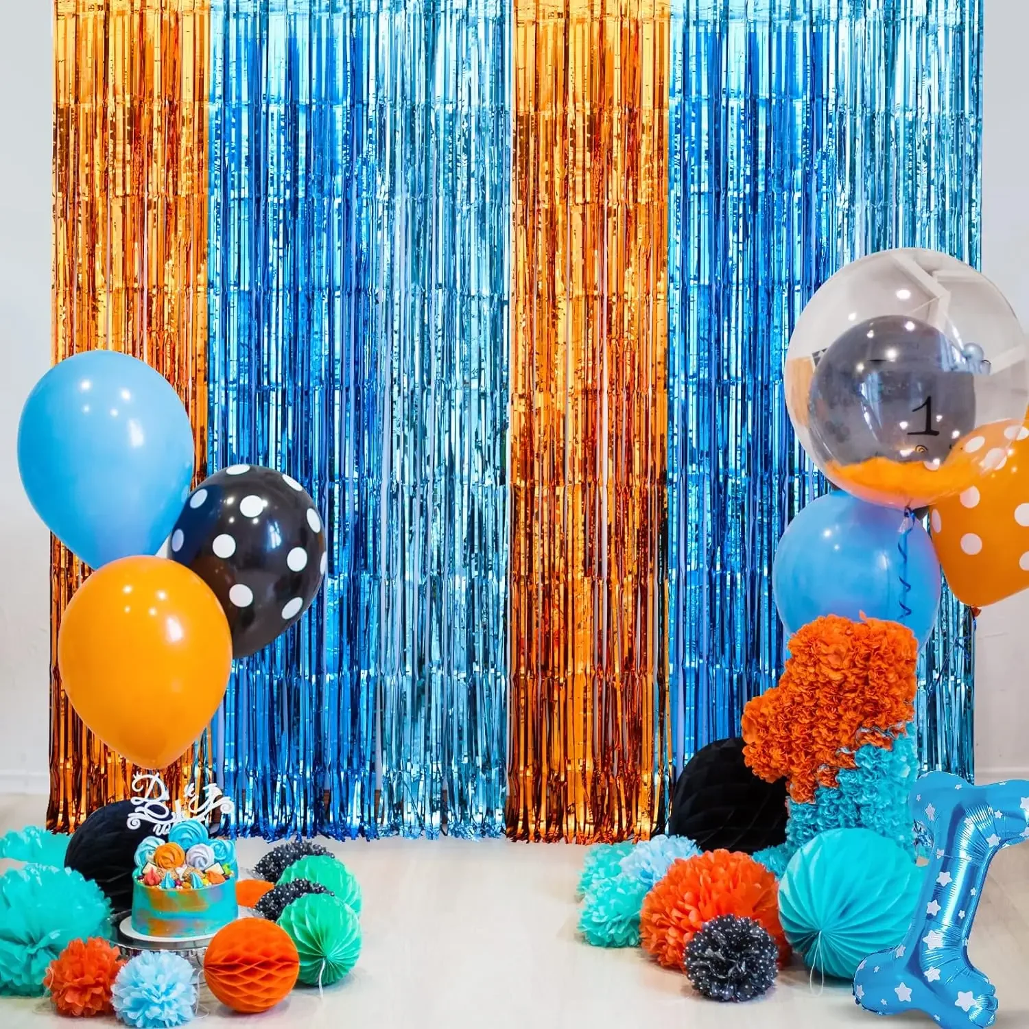 Orange Blue Dog Foil Fringe Cu - огляд і ціна Pet Supplies App